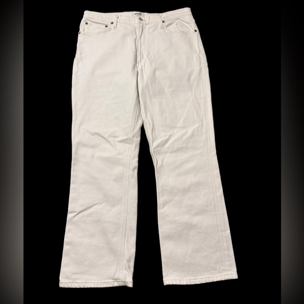 Agolde Women's Straight Leg Jeans - White